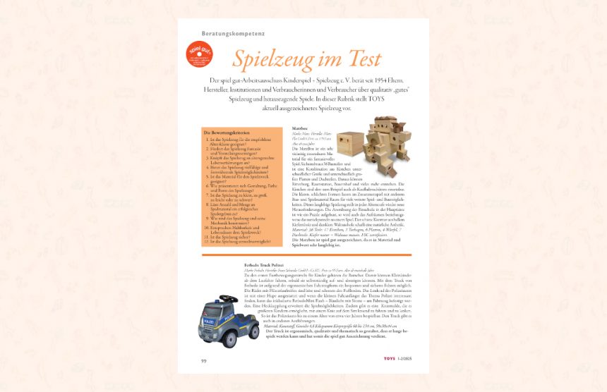 TOYS Spielzeug im Test 1-2/2025