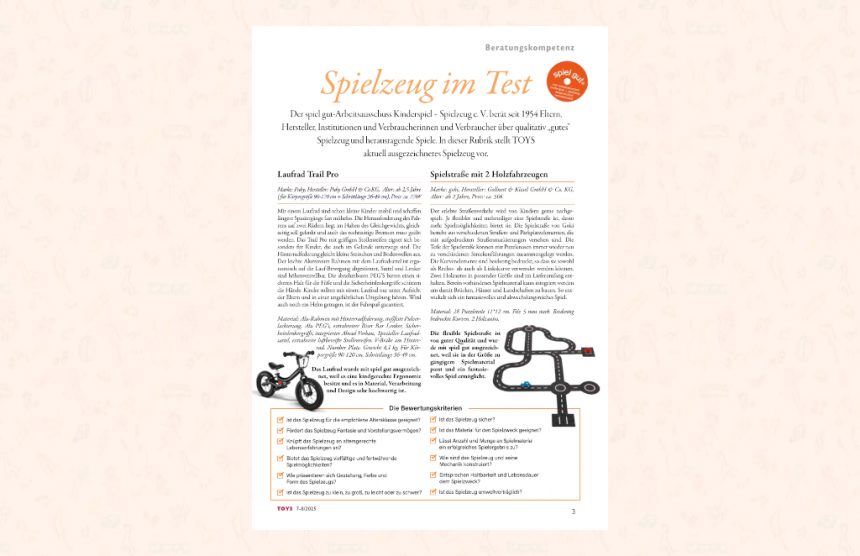 TOYS Spielzeug im Test 7-8/2025