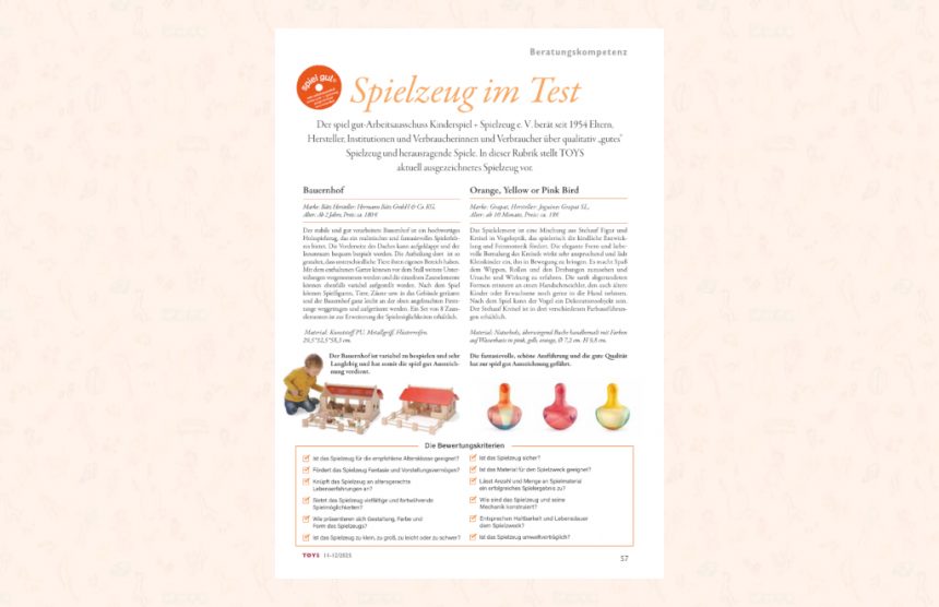 TOYS Spiezeug im Test 11-12/2025