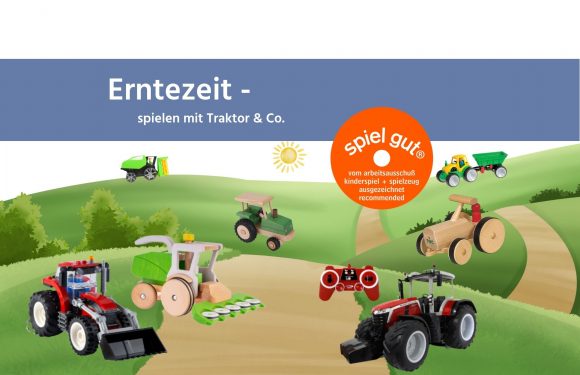 Erntezeit – spielen mit Traktor & Co.