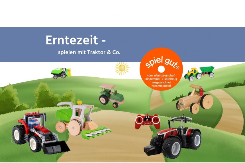 Erntezeit – spielen mit Traktor & Co.